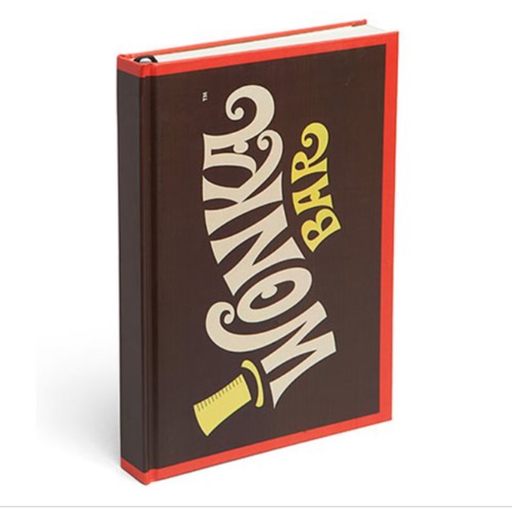 THINKGEEK:  Wonka Bar Hardcover Journal